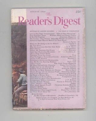Readers Digest August 1948 (the Precursor to Wertham's Seduction of the Innocent - Image 1 of 2