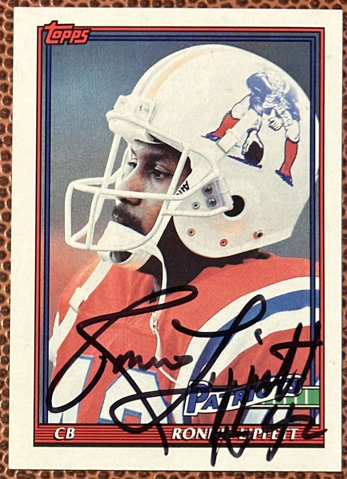 Ronnie Lippett New England Patriots 1991 Topps Signed Auto Autograph Card - Image 1 of 1