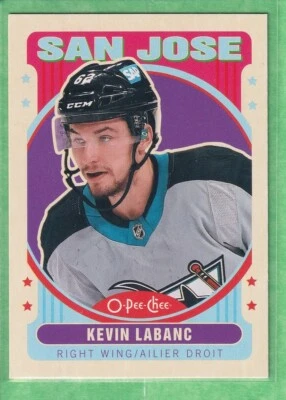 2021-22 O-Pee-Chee Retro #44 Kevin Labanc San Jose Sharks - Image 1 of 2