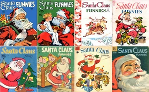 Paquete de cómics de Santa Claus Funnies de 1940 - 1950 - 9 libros electrónicos en CD - Imagen 1 de 4
