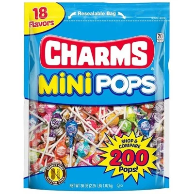 Charms Mini Pops Lollipop Bag, 36.0 oz - 200 Pops - Image 1 of 3