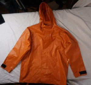Gander MTN Hooded PVC Rainwear Workwear Waterproof Orange Large Guide Series - Picture 1 of 16