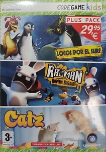 PLUS PACK★LOCOS POR EL SURF★RAYMAN RAVING RABBIDS★CATZ ★ PC★ CodeGame ★ nuevo ★ - Imagen 1 de 4