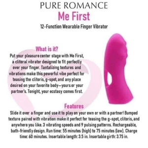 Pure Romance - Me First Finger Vibrator - Picture 1 of 4