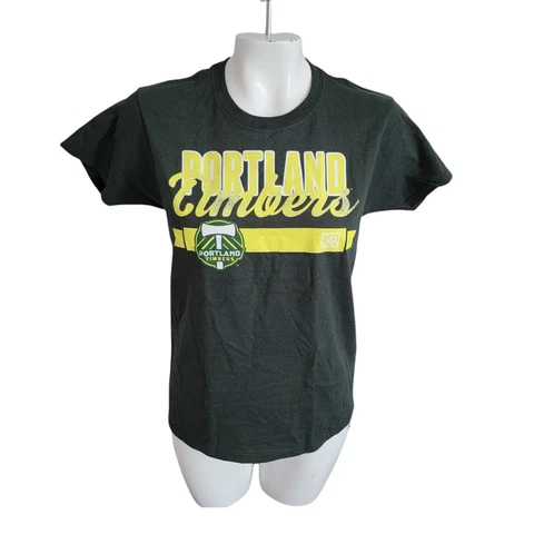 MLS Portland Timbers T-Shirt Womens Small Soccer Short Sleeve Tee Green New Cover
