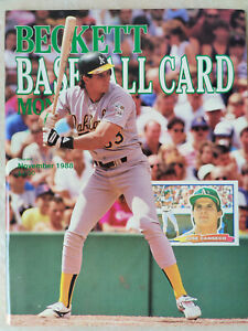 Beckett Baseball Card Monthly Noveber 1988 Issue #44 Jose Canseco & G. Jefferies