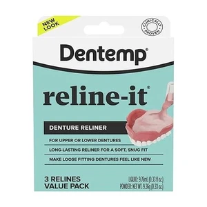 Dentemp Denture Reline Kit Vorteilspack - Advanced Formula It Zahnersatz... - Bild 1 von 6