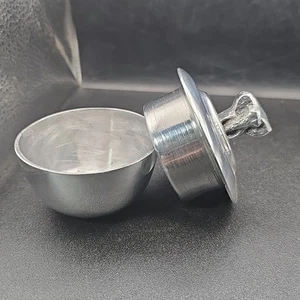 Individual Covered Butter Bell Dish Metal Elephant Cheese Spread Sauce Trinket - Picture 1 of 14