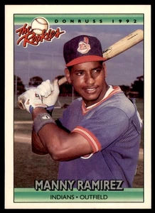 1992 Béisbol Donruss The Rookies Manny Ramírez Novato Cleveland Indians #98 - Imagen 1 de 2