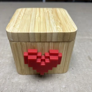Lovebox v1 Foto elektronisches Gerät Love Note Messenger drehendes Herz Holz - Bild 1 von 13