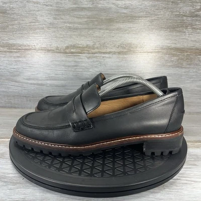Mocasines Madewell para mujer The Corinne de cuero negro con suela talla 7,5 Foto 1 de 4