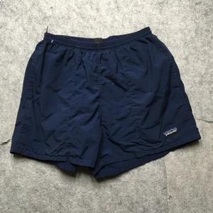 Pantaloncini corti vintage Patagonia Baggies uomo medi M blu navy foderati in rete 3,5" 1998 - Foto 1 di 12