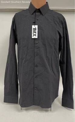 Express Hombre Gris Abotonable - Talla M Foto 1 de 4