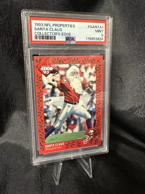 1993 Collector's Edge Санта-Клаус Sleighdriver #SANTA1 PSA 9 NFL Рождество!!!!!! - Изображение 1 из 3