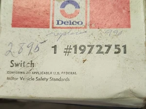1973 1979 Chevrolet GMC GVAN PVAN AC Delco Turnsignal Switch 1972751 REAL GM NOS - Foto 1 di 4