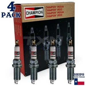 4 Pack Champion Iridium Spark Plugs for 2007-2017 Jeep Compass 2.0L 2.4L L4 - Picture 1 of 3