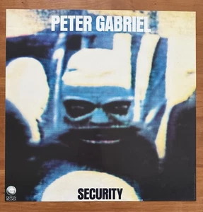 Original 1982 Peter Gabriel Security Promotional Rock Poster 23” x 23” Geffen - Picture 1 of 2