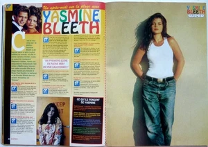 * YASMINE BLEETH = 2 SEITEN 1995 FRANZÖSISCHER AUSSCHNITT / CUPURE DE PRESSE - Bild 1 von 1