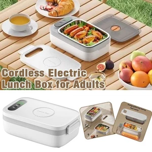 Cordless Electric Lunch Box , 14000mAh Rechargeable Auto Heated Lunch Box Lot J8 - Picture 1 of 15