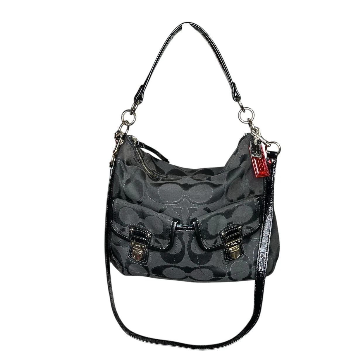 Coach Black Signature Hobo Bag for sale - eBay