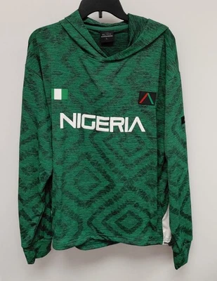 Активно черный мужской Нигерия толстовка 'зеленый' размер: L - Изображение 1 из 3