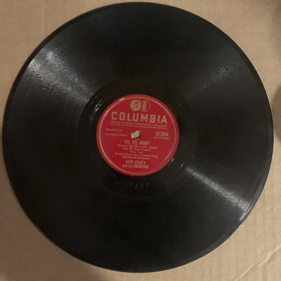 Gene Krupa, 78 rpm, V+, Yes Yes Honey, Columbia 37354 Foto 1 de 2