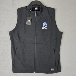 Under Armour Drive Pro Storm Vest Mens XL Black Lightweight Insulated Zip Golf - Picture 1 of 12