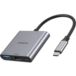 USB C to HDMI Adapter 3 in 1 HDMI to USBC Digital AV Multiport Adapter USB Type - Afbeelding 1 van 24