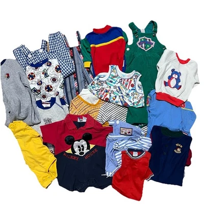 Vintage Boys Lot Retro Baby Clothes 18-24M Health-tex Disney Carters Etc AS IS - Image 1 of 3