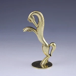 Art Deco Hagenauer Aufzuchtpferd, Messing, gemarkt wHw, Österreich um 1930 - Bild 1 von 13