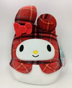 Squishmallow Kellytoy Plush Hello Kitty Sanrio 8" My Melody Plaid - Picture 1 of 5