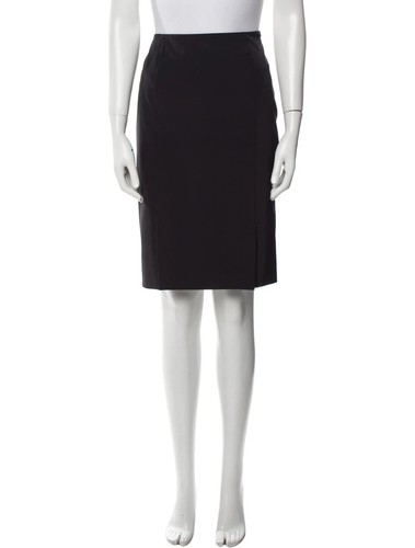 Gonna Prada vintage lunghezza ginocchio donna IT 40 US 4 passanti cintura nera