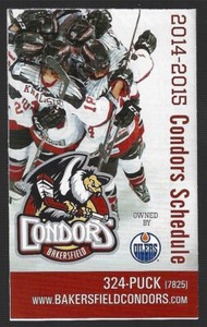 2014-15 Bakersfield Condors ECHL Hockey Schedule !! Mercy & Valley Phys. Therapy