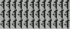 SET OF 36 GRID WALL METAL  "J" WHEEL RIM DISPLAY HOOK NEW (12) HOOKS SHOWROOM - Picture 1 of 8