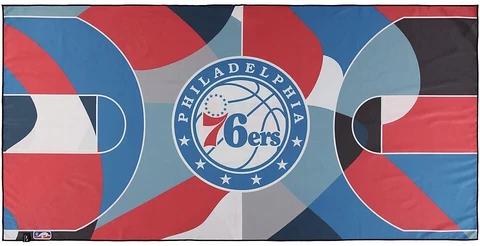 Philadelphia 76ers 30'' x 60'' Court Camo Quick-Dry Travel / Beach Towel Sixers Cover