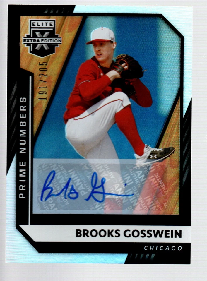 2021 Elite Extra Edition Signatures Prime Numbers A #124 Brooks Gosswein 191/205 - Image 1 of 1