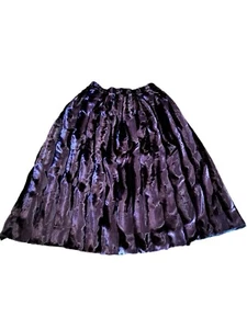 Designer Manish Arora Faux Fur Circle Midi Skirt, Purple Whimsigoth Mob Wife - Picture 1 of 8