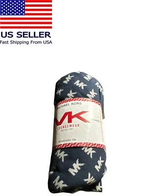 Pantalones de salón Michael Kors para hombre con logotipo MK polar azul marino talla mediana  Foto 1 de 3