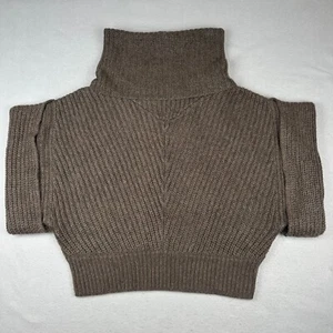 Moda International Sweater Womens Large Brown Jumper Mohair Wool Blend Fisherman - Picture 1 of 15