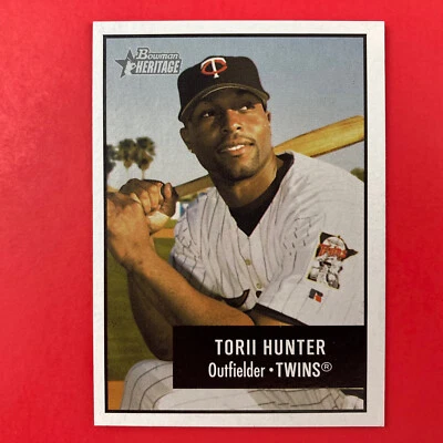 Torii Hunter 2003 Bowman Heritage Card #18 MLB Minnesota Twins - Image 1 of 2