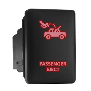 PASSENGER EJECT - Red Backlit Push In Switch 1.28"x 0.87" (Fit: Toyota) - Picture 1 of 6