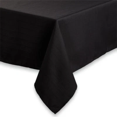 Essential Home JETTA Black 70" Round Fabric Tablecloth  - Image 1 of 2