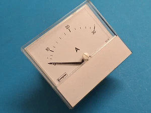 30A FSD Meter movement ~ Moving Iron ~ 3.00 inches x 3.55 inches ~ Crompton - Afbeelding 1 van 8