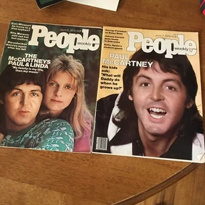 People Magazine April 21 1975 The McCartney's Paul & Linda And 6/7/1976 - Imagen 1 de 4