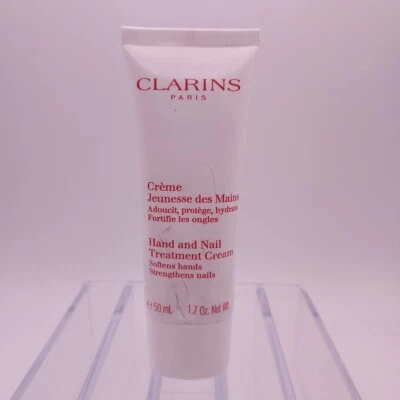Clarins Hand Nail Treatment Cream 1.7oz Softens Strengthens DENTED SEALED TUBE Foto 1 de 4