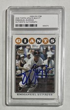 EMMANUEL BURRISS Signed 2008 Topps Update AUTO Rookie Historic Autograph
