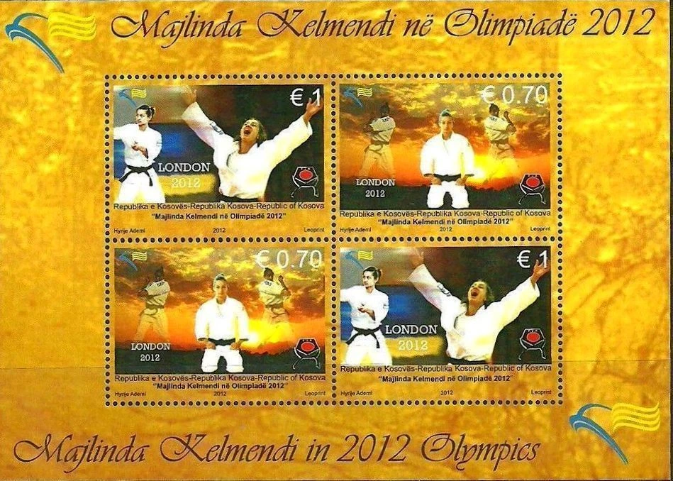 Kosovo Stamps 2012. Olympic Games - London. Majlinda Kelmendi. Souvenir sheet - Image 1 of 1