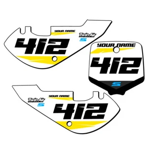 DRZ 110 SG64 Personalizado Placas Número MX Senge Kit de Gráficos Compatible con Suzuki - Imagen 1 de 4
