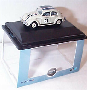 Model Volkswagen Beetle, Herbie, 53 Oxford Diecast 1/76 Scale New in case