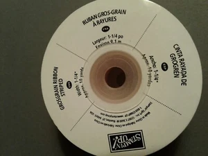 Brand New Roll of Stampin Up Pumpkin Pie Grosgrain Striped Ribbon - Picture 1 of 3